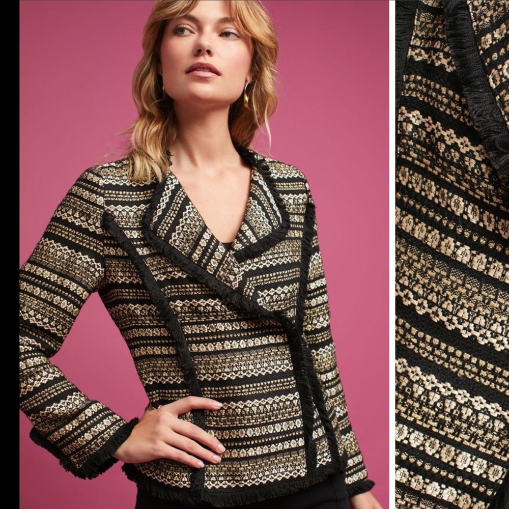 Metallic Tweed Jacket
